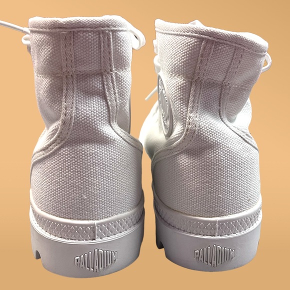 💥HP💥 NWOT Palladium PAMPA high top sneakers in white. Size men’s 8 👟 - Picture 11 of 14